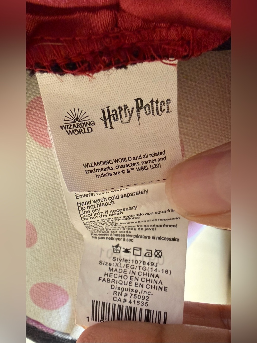 Youth Harry Potter Gryffindor Costume - Picture 6 of 6